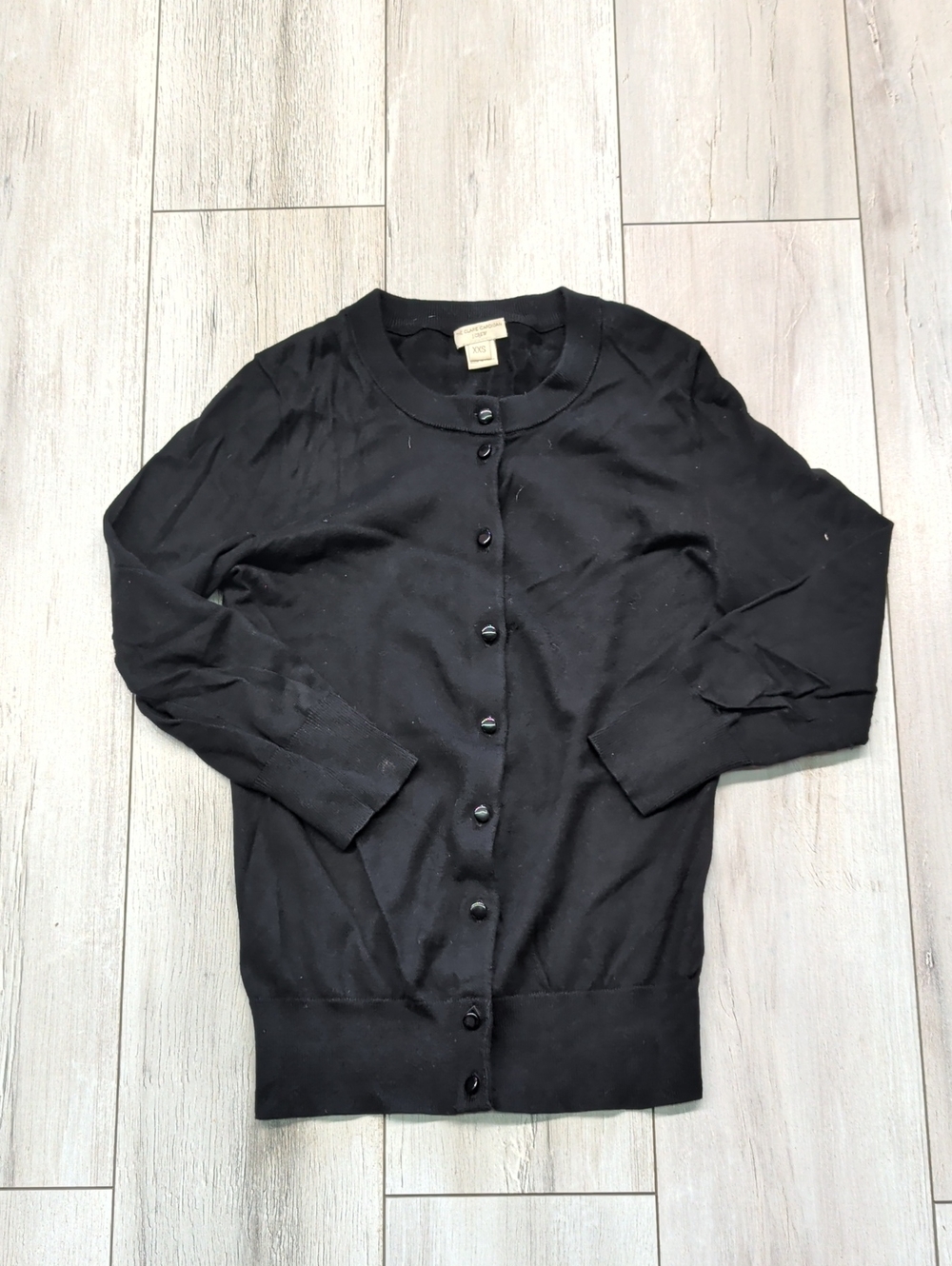 Classic Black Button-Front Women's Cardigan Sweater